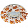Ecola FO1617EFY Светильник встр. круглый с хрусталиками 50x90