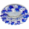 Ecola FL1617EFY Светильник встр. круглый с хрусталиками 50x90