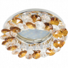 Ecola FO1618EFY Светильник встр. круглый с хрусталиками 50x90