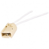 Ecola AB09LWEAY G9 патрон керамический с проводами 2*8cm