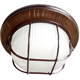 Фотография товара 'Ecola TP53R5ECA светильник Круг накладной IP65 дерево 220х84'