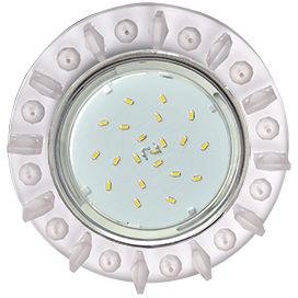 Фотография товара 'Ecola FN53RNECB Круг с квадр. матовыми стразами 52x120'