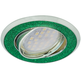 Фотография товара 'Ecola FG1614EFY Светильник встр. литой поворотный Круг под стеклом 23x88'