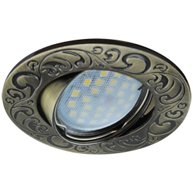 Фотография товара 'Ecola FA1604EFF Светильник встр. литой поворотный Лианы 25x90'