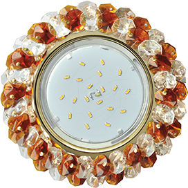 Фотография товара 'Ecola FA53RYECB Круглый с хрусталиками Прозрачный 56x120'