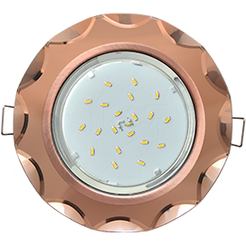 Фотография товара 'Ecola FA53RCECH Стекло Круг с вогнутыми гранями 38x126'