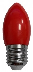 Фотография товара 'Ecola C7TR20ELY candle LED color 2,0W 220V E27 Red свеча Красная матовая колба 82x37'
