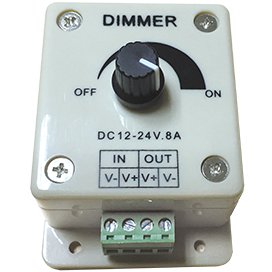 Фотография товара 'Ecola CDM08AESB LED strip Dimmer 8A 96W 12V (192W 24V) с винтовыми клеммами'