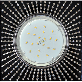 Фотография товара 'Ecola FR53SGECB Квадрат с прозр.стразами 40x123x123'