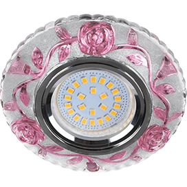 Фотография товара 'Ecola FP16CREFB Светильник встр. искристый с подсветкой Розы 25x95'