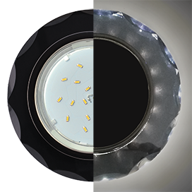 Фотография товара 'Ecola SP53RCECH Стекло Круг с вогнутыми гранями с подсветкой 38x126'