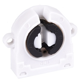 Фотография товара 'Ecola AB13LWPAY G13 патрон торцевой поворотный с ушками для крепления'