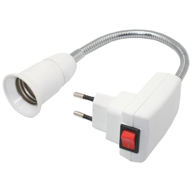 Фотография товара 'Ecola APF7SWEAY Переходник вилка-патрон E27'