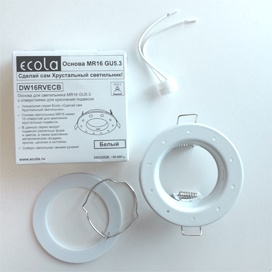 Фотография товара 'Ecola DW16RVECB Основа MR16 GU5.3, 10 отверстий 35x85'