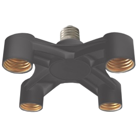 Фотография товара 'Ecola A7T47BEAY Переходник с цоколя E27 на 4хE27'