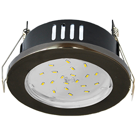 Фотография товара 'Ecola FB5365ECB защищенный IP65 светильник встраив. без рефл. хром 98х55'