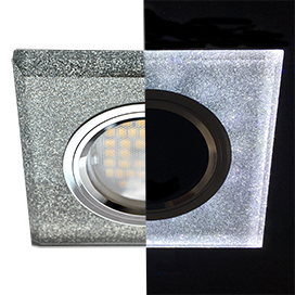 Фотография товара 'Ecola SS1651EFF Стекло с подсветкой Квадрат скошенный край 25x90x90'