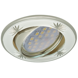 Фотография товара 'Ecola FP1615EFY Светильник встр. литой поворотный искр.гравир. 23x84'