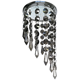 Фотография товара 'Ecola SU53RVECB Круг с продолговатыми хруст. на подвесе 240x110'