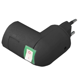 Фотография товара 'Ecola APT7SBEAY Переходник вилка-патрон E27'