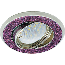 Фотография товара 'Ecola FP1614EFY Светильник встр. литой поворотный Круг под стеклом 23x88'