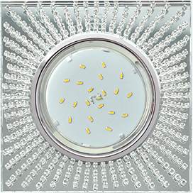 Фотография товара 'Ecola FW53SGECB Квадрат с прозр.стразами 40x123x123'