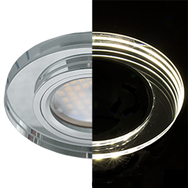 Фотография товара 'Ecola SC1650EFF Стекло с подсветкой Круг 25x95'