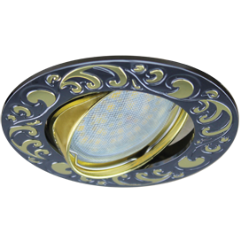 Фотография товара 'Ecola FM1604EFF Светильник встр. литой поворотный Лианы 25x90'