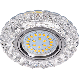 Фотография товара 'Ecola FT16CCEFB Светильник встр. искристый с подсветкой Кристалл 30x95'
