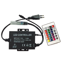 Фотография товара 'Ecola CRS615ESB Контроллер LED strip 220V RGB IR controller (IP20) 1500W 6,6A'