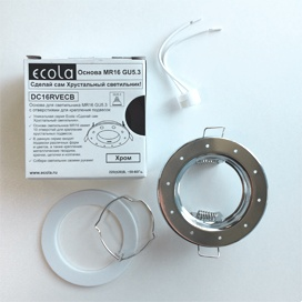 Фотография товара 'Ecola DC16RVECB Основа MR16 GU5.3 35x85'