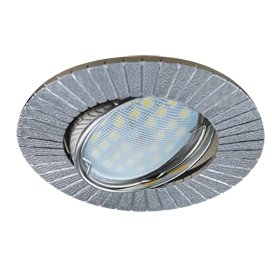 Фотография товара 'Ecola FN1603EFF Светильник встр. литой поворотный Рифленые 25x91'