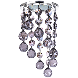 Фотография товара 'Ecola FK16RVECB Стекло Круг с большими хруст. на подвесе 84x170'