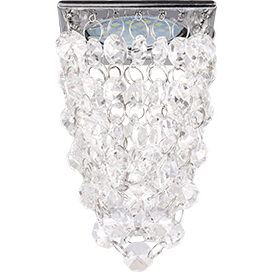 Фотография товара 'Ecola FW16RVECB Стекло Квадрат Хрустальная гроздь 80x80x140'