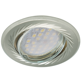 Фотография товара 'Ecola FN1616EFY Светильник встр. литой поворотный искр.гравир. 23x86'