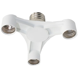 Фотография товара 'Ecola A8T37WEAY Переходник с цоколя E40 на 3хE27'