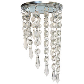 Фотография товара 'Ecola FT53RVECB Круг с продолговатыми хруст. на подвесе 240x110'