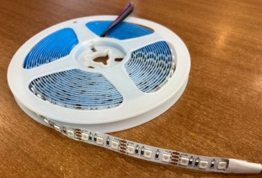 Фотография товара 'Ecola P2LM14ESG LED strip PRO 14.4W/m 12V IP20 8mm 120Led/m RGB'