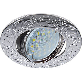 Фотография товара 'Ecola FC1604EFF Светильник встр. литой поворотный Лианы 25x90'