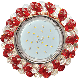 Фотография товара 'Ecola FS53RYECB Круглый с хрусталиками Прозрачный 56x120'