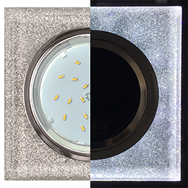 Фотография товара 'Ecola SS53SNECH Стекло Квадрат скошенный край с подсветкой 38x120x120'