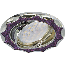 Фотография товара 'Ecola FP1613EFY Светильник встр. литой поворотный Звезда под стеклом 22x84'