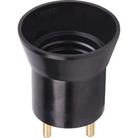 Фотография товара 'Ecola APU27BEAY Переходник вилка-патрон E27'