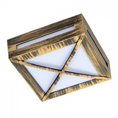 Фотография товара 'Ecola FN53SGECH светильник накладной IP65 матовый Квадрат 136x136x55'