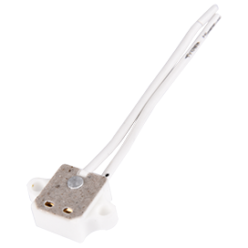 Фотография товара 'Ecola AB53LWPAY GU5.3 патрон керамический с проводами 2*8cm'