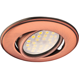 Фотография товара 'Ecola FP1601EFS Светильник встр. поворотный выпуклый 25x88'