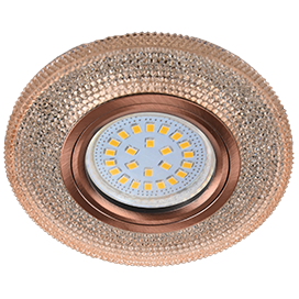 Фотография товара 'Ecola FL16PMEFB Светильник встр. искристый с подсветкой Модерн 25x95'