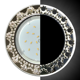 Фотография товара 'Ecola SW53RNECB Круг с прозр. стразами Корона с подсветкой 52x120'