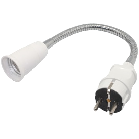 Фотография товара 'Ecola APF7NWEAY Переходник вилка-патрон E27'