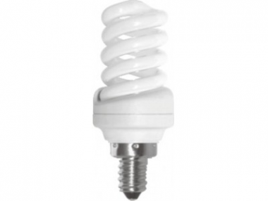 Фотография товара 'Ecola Z4SW15ECB Лампа энергосберегающая Spiral 15W Mini S-16A 220V E14 2700K'